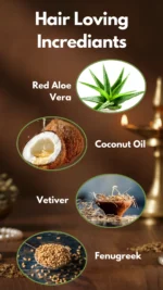 Aloera Aloe Vera Hair Oil – Total Hair Care Elixir 100 ml Glass Bottle - Image 3