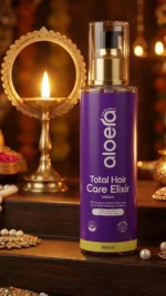 Aloera Aloe Vera Hair Oil – Total Hair Care Elixir 100 ml Glass Bottle