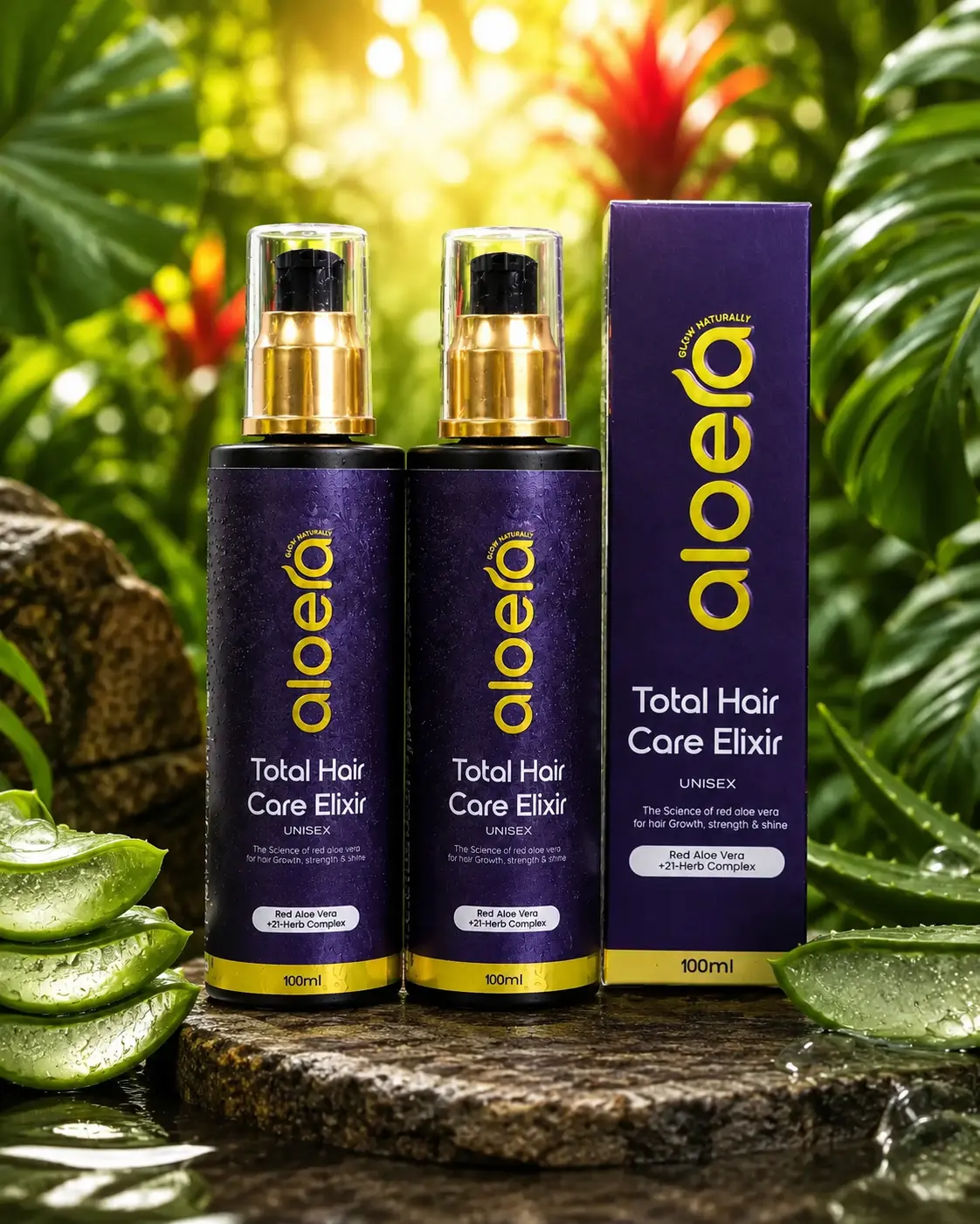 Aloera, Red aloe vera hair oil 1 Aloera, Red aloe vera hair oil 1