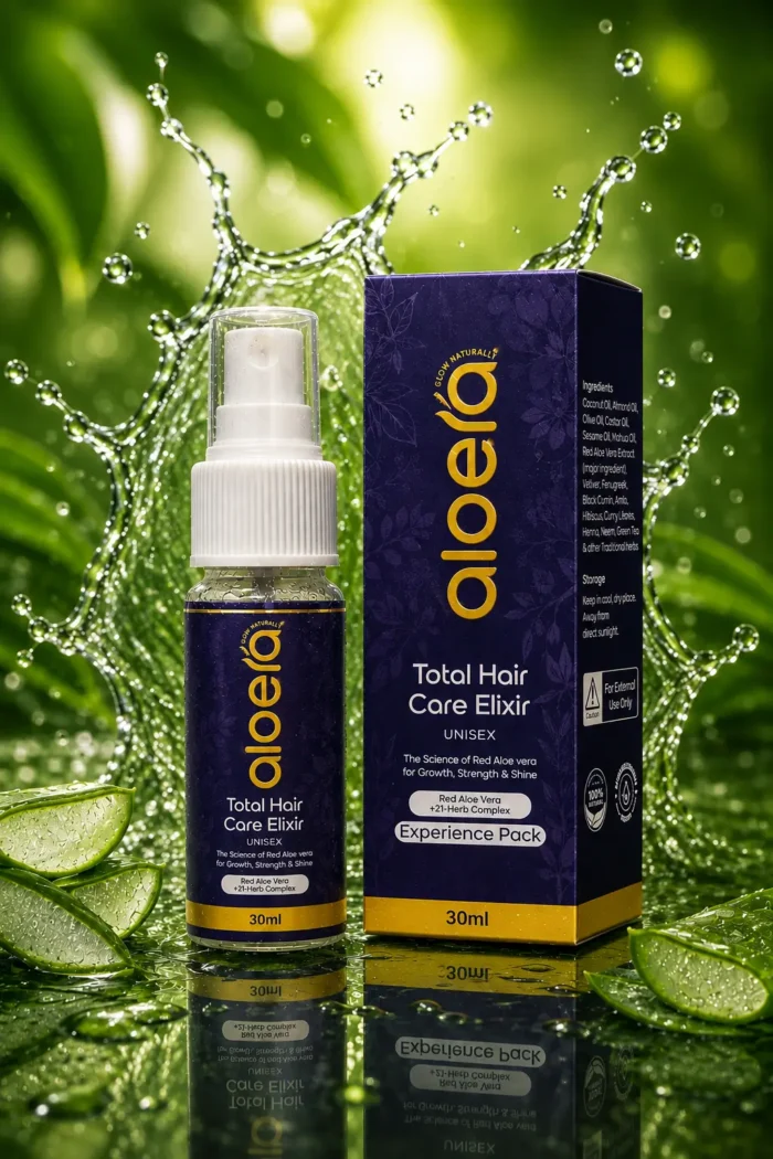 Red Aloe Vera Hair Oil – Total Hair Care Elixir 30 ml Experience Pack - Image 2